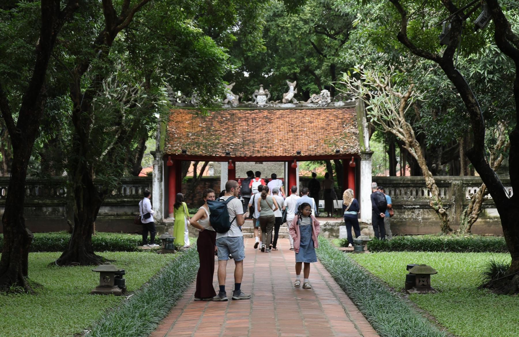 Temple of Literature in Hanoi, Vietnam on a Bunnik Tour to Vietnam